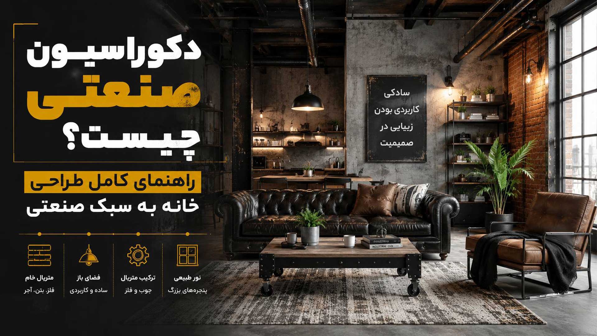 تصویر شاخص مقاله دکوراسیون صنعتی چیست